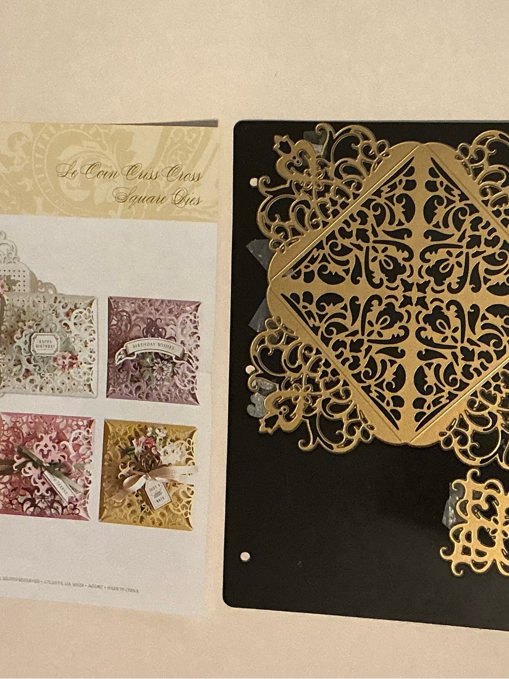 Intricate Gold Filigree Wall Panel - Decorative Home Accent